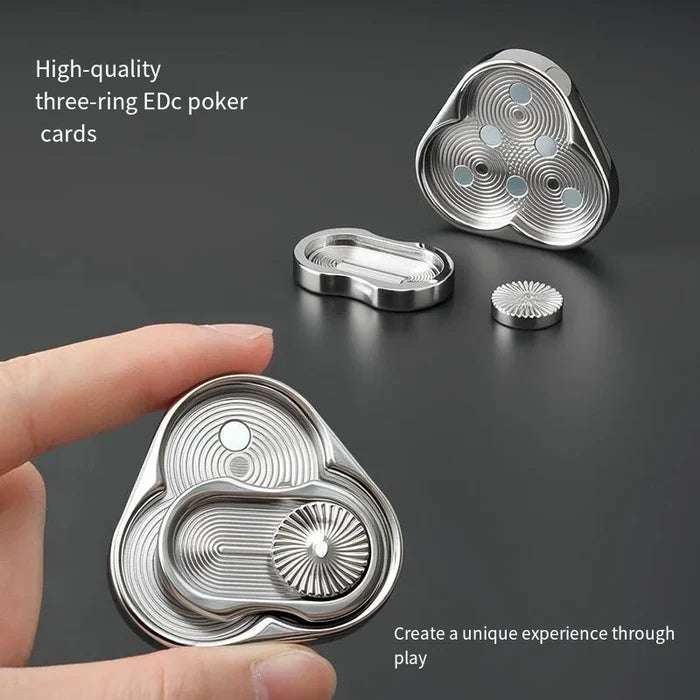 Fidget Spinner Coin Metal Triangle EDC Hand Toy for Decompression TikTok Viral Fall 2026 Gift