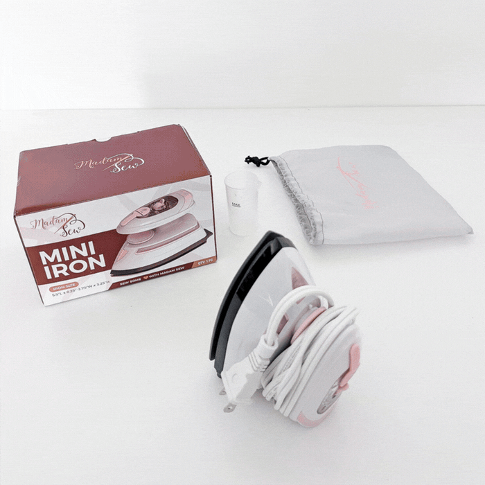 GIF of the Madam Sew Mini Iron.