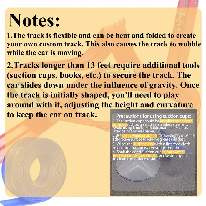 Flexible DIY Double Race Track Set Compatible 1/64 Cars – Kids Ramp Toy Back to School 2026