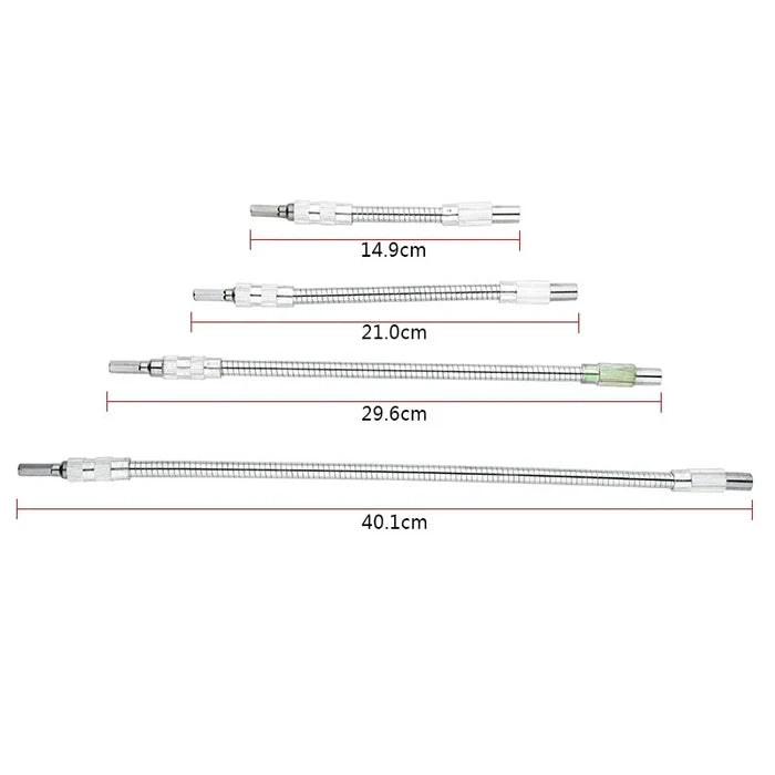 Flexible Shaft Extension for Home Tools - 15cm-40cm Drill Bit Holder, Impact Driver Accessory