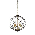 Flow 5LT Pendant - Black Metal & Bronze