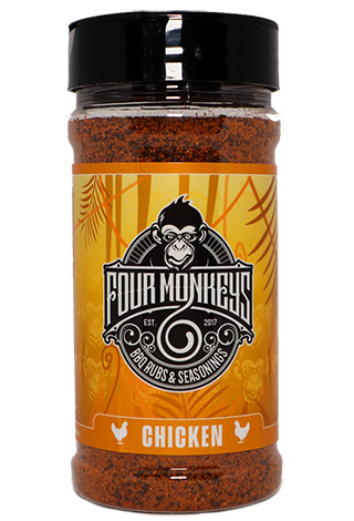 Four Monkeys Chicken Rub Jar