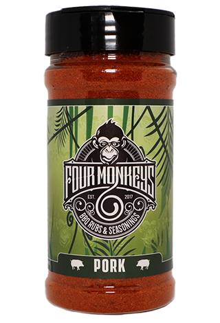 Four Monkeys Pork Rub Jar