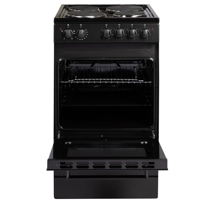 Freestanding Electric Cooker 62L 50cm Black — view 3