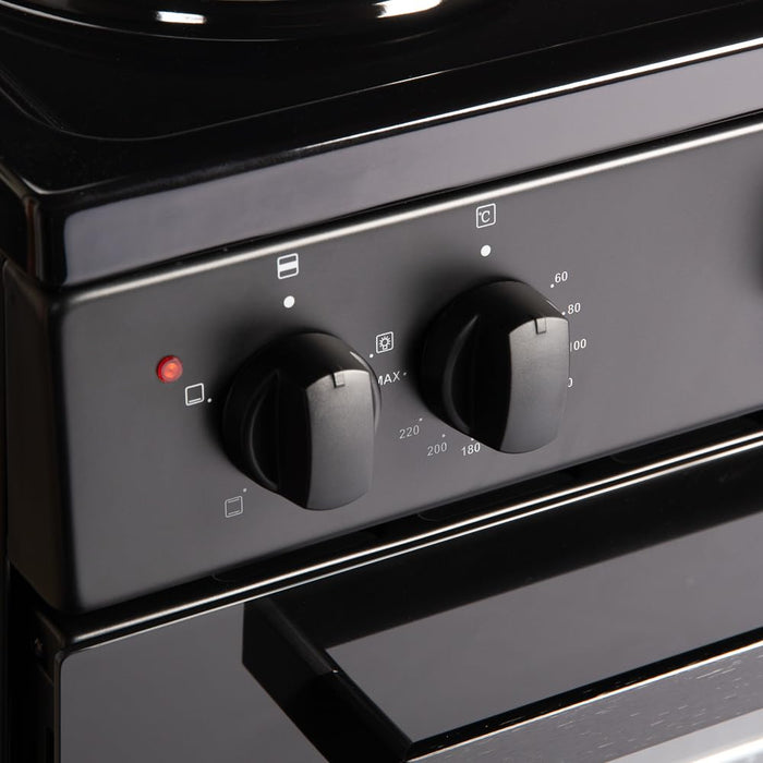 Freestanding Electric Cooker 62L 50cm Black — view 6