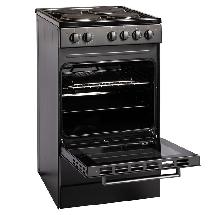 Freestanding Electric Cooker 62L 50cm Black — view 8