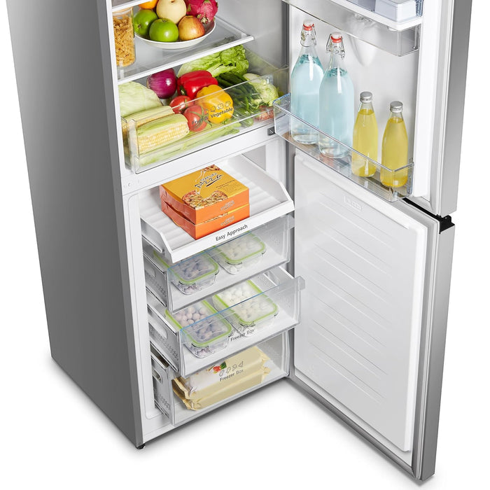 Freestanding Fridge Freezer 256L Total No Frost Water Dispenser Silver — view 7
