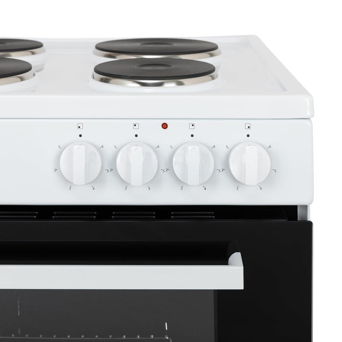 Freestanding Single Cavity Electric Cooker 68L 60cm White — view 4