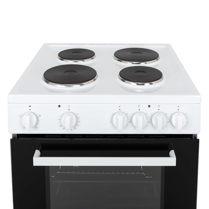 Freestanding Single Cavity Electric Cooker 68L 60cm White — view 5
