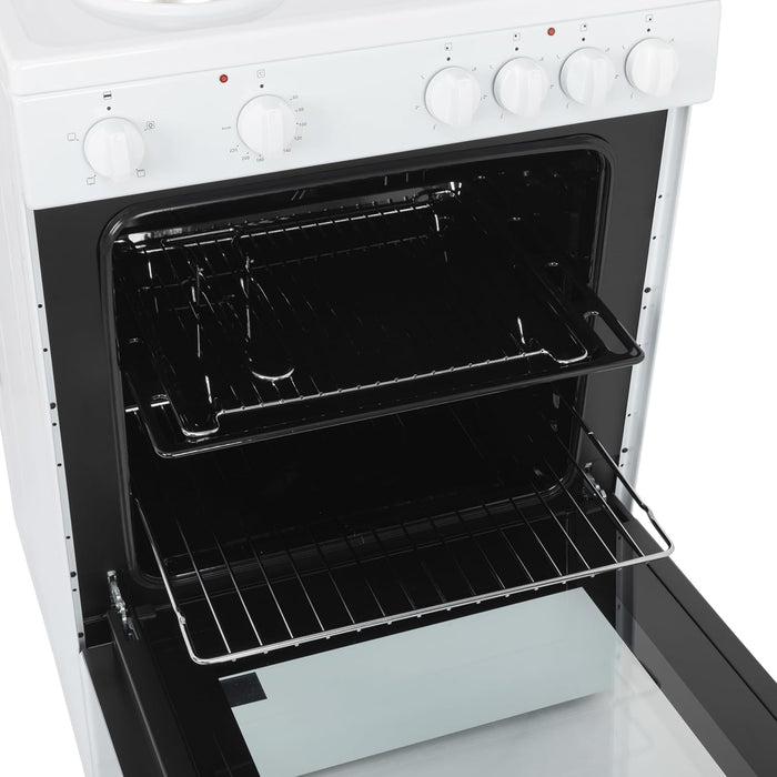 Freestanding Single Cavity Electric Cooker 68L 60cm White — view 8