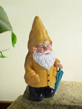 Garden Gnome Statue With Yellow Umbrella Outdoor Lawn Decor Resin Weatherproof Yard Ornament Fall 2026
