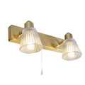 Gatsby 2 Light Bathroom Wall Light Satin Brass