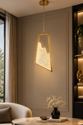 Golden Wave Pendant Light