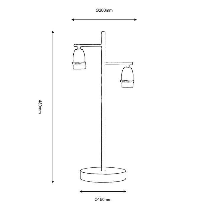 GRAZ TABLE LIGHT BLACK