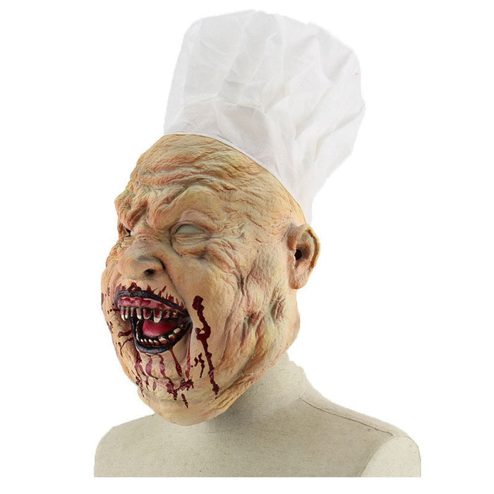 Halloween Chef Mask Full Face Bloody Horror Mask Adult