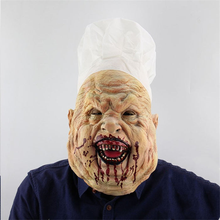 Halloween Chef Mask Full Face Bloody Horror Mask Adult
