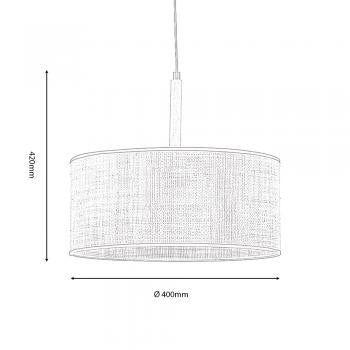 Havelock Straw Weave Pendant
