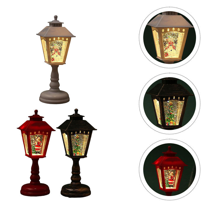 Illuminated Christmas Night Light Table Lamps - Santa, Snowman & Tree Decorations