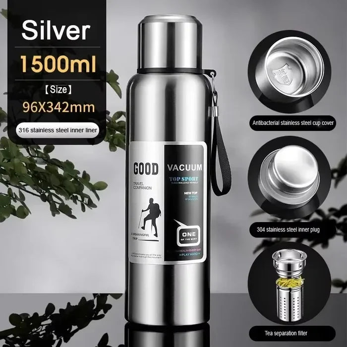 Insulated Water Bottle Stainless Steel Thermos Travel Mug For Outdoors Eco Friendly Gift 2026 Summer