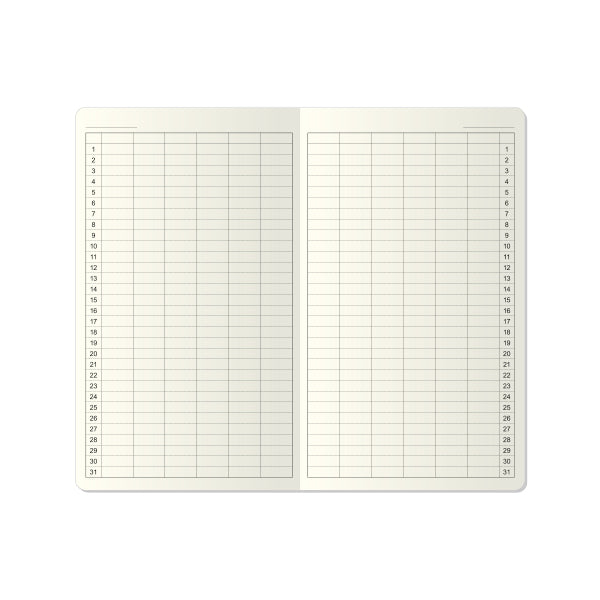 Itoya Free Diary, Monthly Block, Sunday Start
