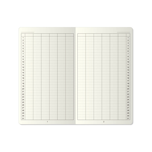 Itoya Free Diary, Monthly Block