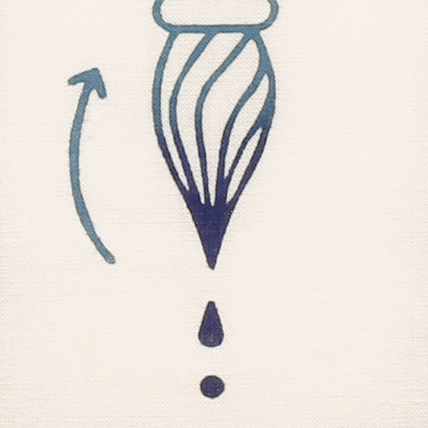 Itoya × Kamawanu Original Tenugui (Glass Pen Practice Book)
