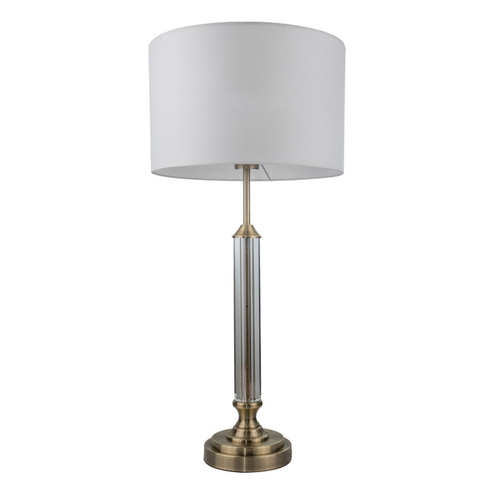 Julie Crystal Antique Brass Table Lamp