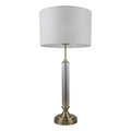Julie Crystal Antique Brass Table Lamp