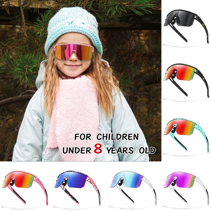 Kids Cycling Sunglasses UV400 Sport Eyewear for Outdoor Play Back to School 2026