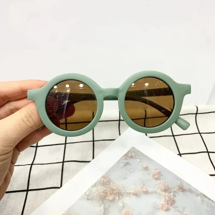 Kids Sunglasses Round Frame Anti-UV400 for 1-7 Year Olds, Children's Sun Protection, Stylish Design