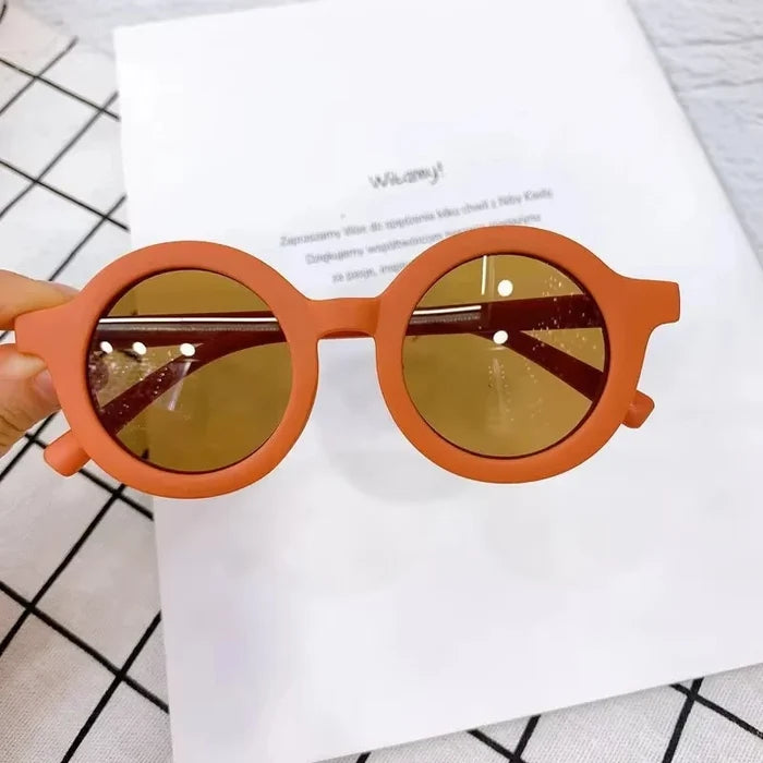 Kids Sunglasses Round Frame Anti-UV400 for 1-7 Year Olds, Children's Sun Protection, Stylish Design