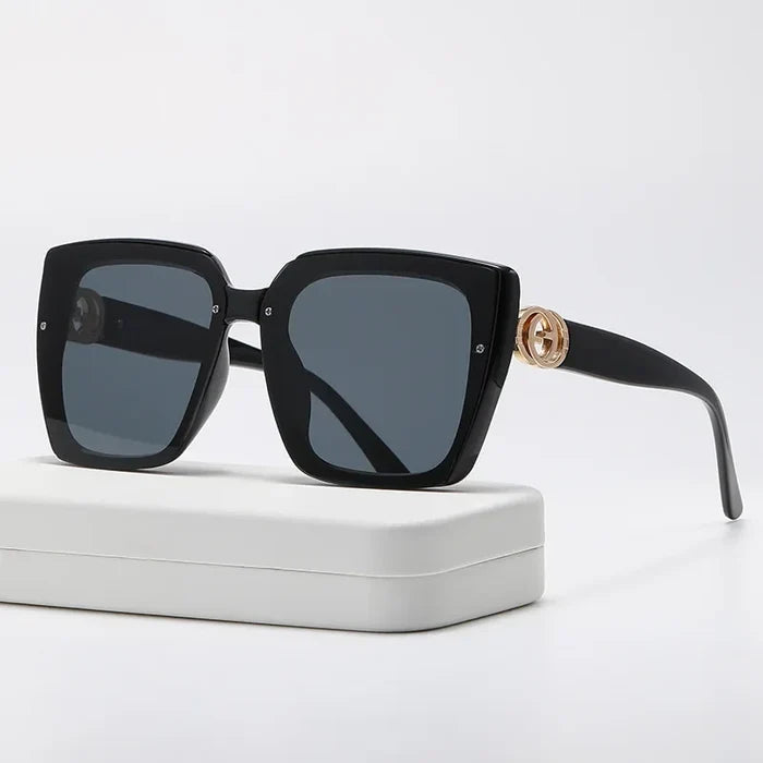 Large Frame Square Sunglasses Women Designer UV400 Travel Eyewear Outdoor Fashion