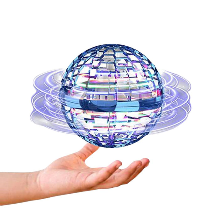 LED Flying Magic Orb Drone Toy - 360° Rotating UFO Ball for Kids, Safe & Rechargeable Fun
