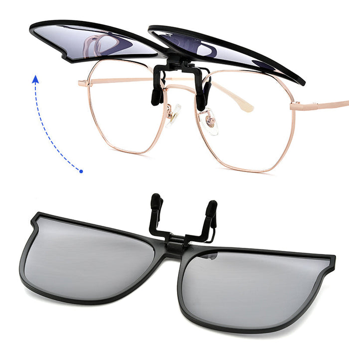 Ultraleichter polarisierender Sonnenbrillen-Clip für Brillenträger – UV400-Schutz, flexibles Design, ideal für Outdoor 4