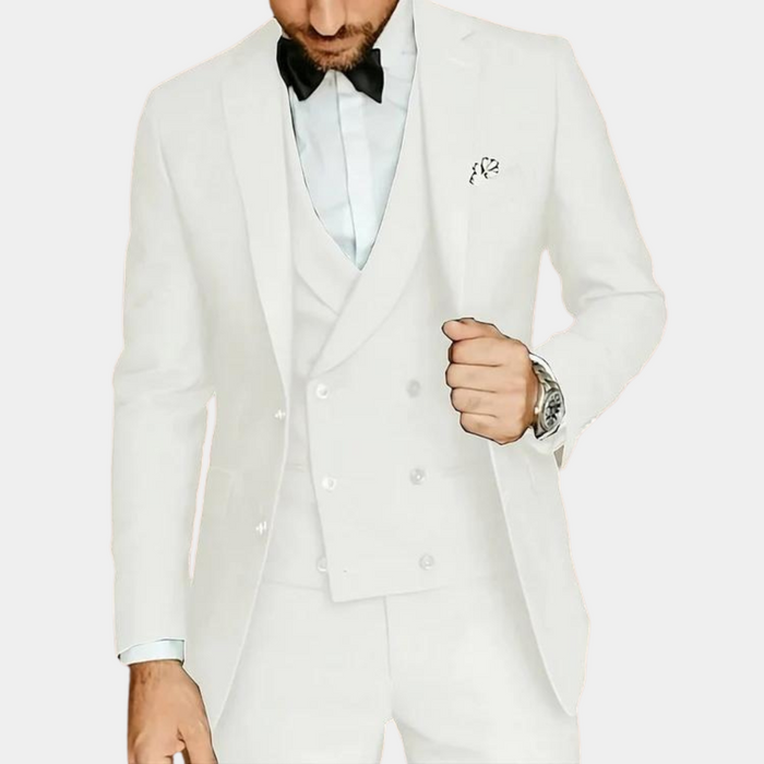 Lightweight men's suit – tailored fit, high-quality fabric, for summer weddings 4