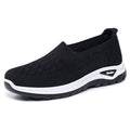 Lightweight Women's Mesh Slip-On Flats – Slip-On, Knit Upper, Casual Daily Wear