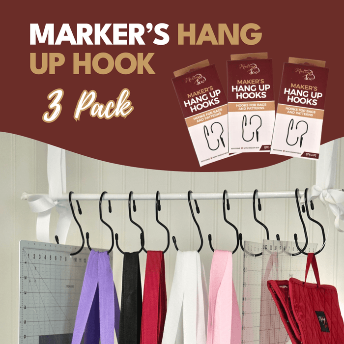Maker's Hang Up Hooks - 3-Pack - MadamSew