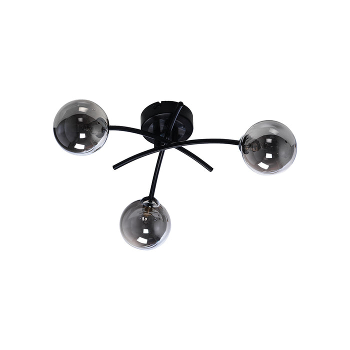 MARNE BLACK 3 SEMI FLUSH