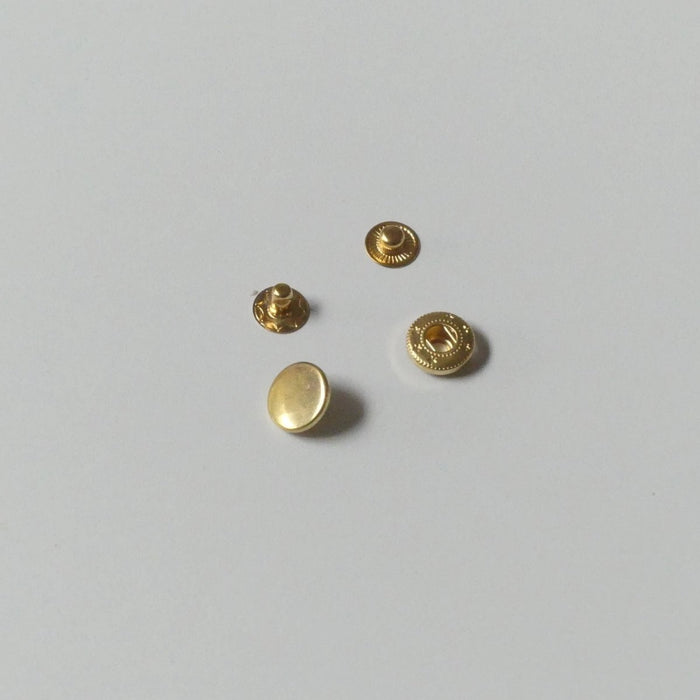 different parts of a metal snap button