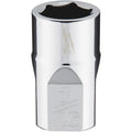 Milwaukee 3/8 In. Drive 7/16 In. 6-Point Shallow Standard Socket with FOUR FLAT Sides