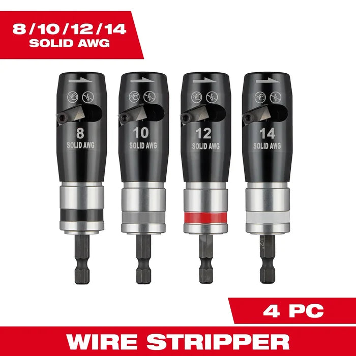 Milwaukee 4PC Solid Wire Stripper Set