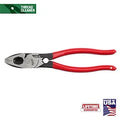 Milwaukee 9" Lineman's Dipped Grip Pliers w/ Thread Cleaner (USA)