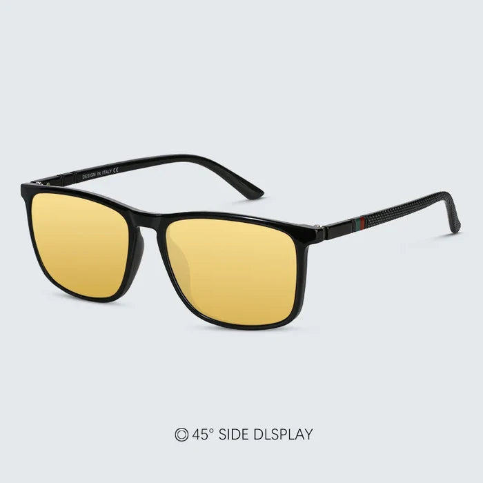 Night Driving Sunglasses Anti Glare Yellow Lens UV400 Protection Lightweight Frame Fall 2025 Gift