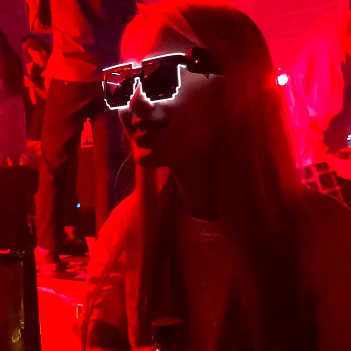 Novelty Glow in the Dark LED Glasses - Neon Lights for Weddings, Birthdays, Halloween Party Supplies