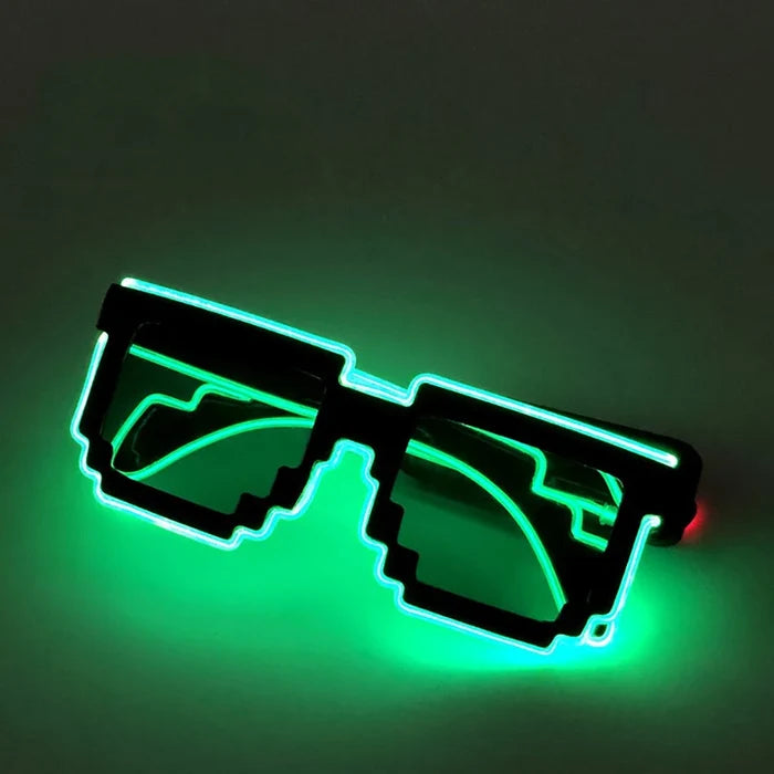 Novelty Glow in the Dark LED Glasses - Neon Lights for Weddings, Birthdays, Halloween Party Supplies