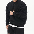 Oversized Mens Pullover Sweater - Crew Neck, Cotton, Casual