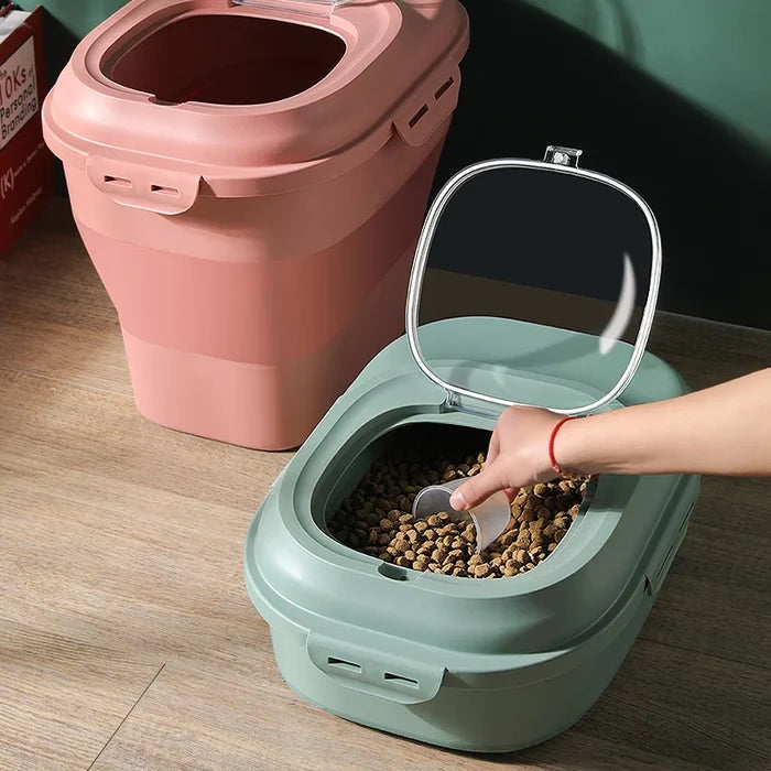 Pet Food Container 23L Airtight Storage Bin Moisture Proof Seal With Measuring Cup Fall 2025 Pet Care