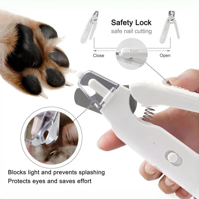 Pet Nail Grinder Quiet Grooming Tool With 2 LED Lights Safe Cat And Dog Nail Care Holiday Gifts 2026