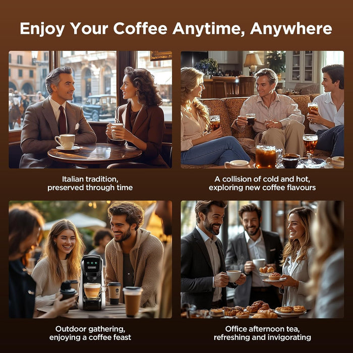 Pod Coffee Machine 5 In 1 20 Bar 0.8L Black — view 4