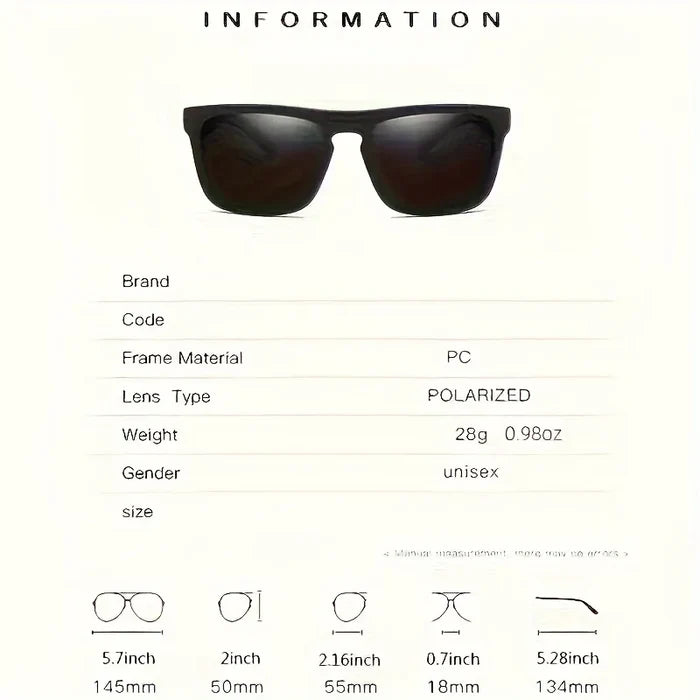 Polarized Sunglasses Square Frame Summer Travel 2026 Anti Glare Sun Shades For Driving Fishing 2 Pack